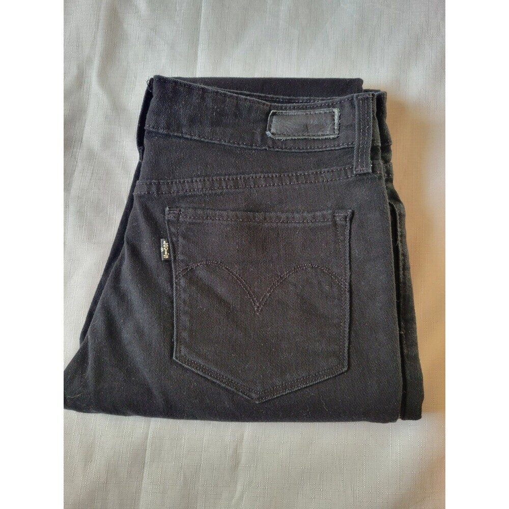 Levi's Womens Black Cotton Blend Curvy Skinny Jeans Solid Size 27 - Picture 9 of 10